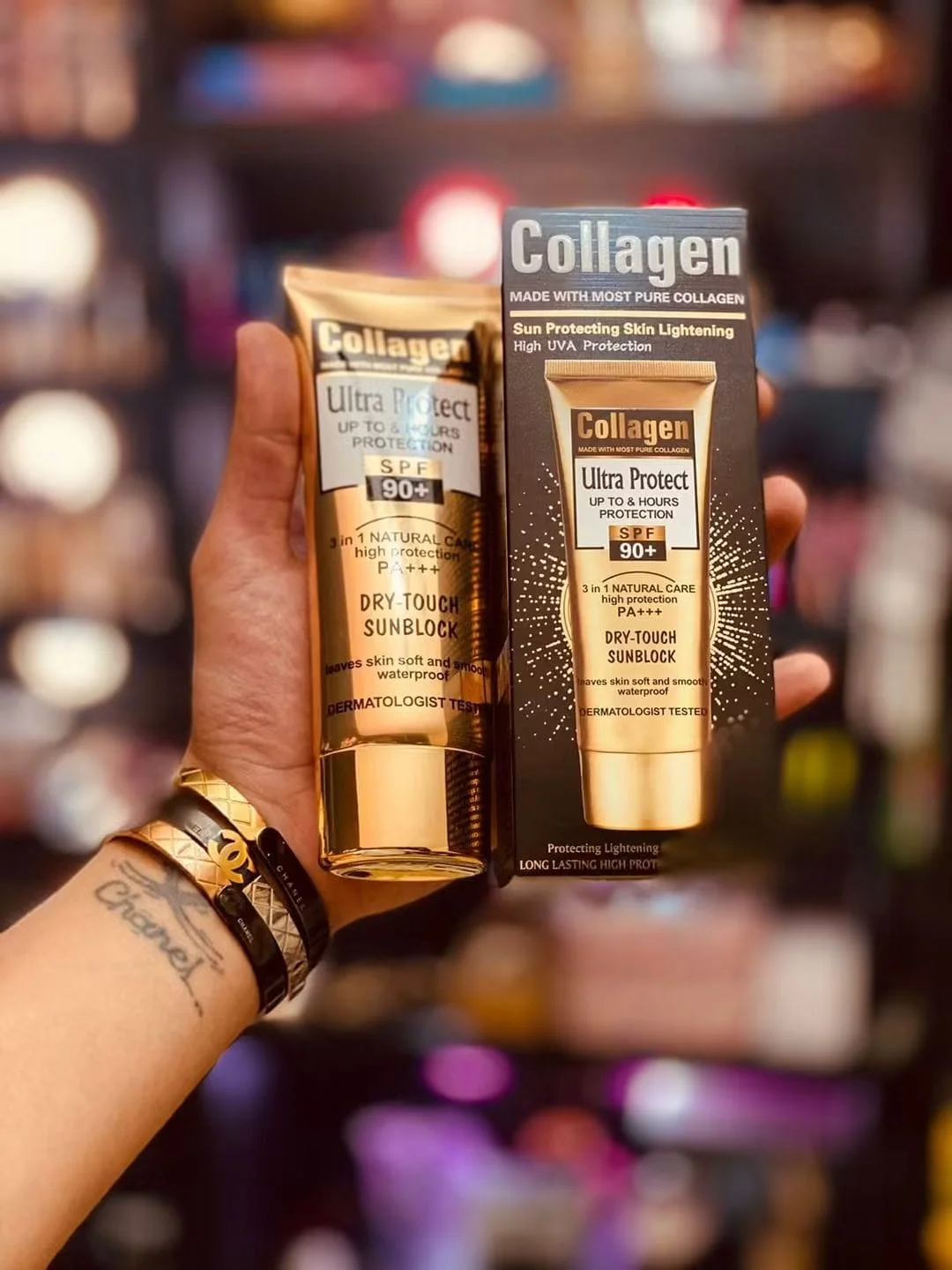 Collagen Sunscreen SPF 90+واقي شمس بالكولاجين SPF 90
