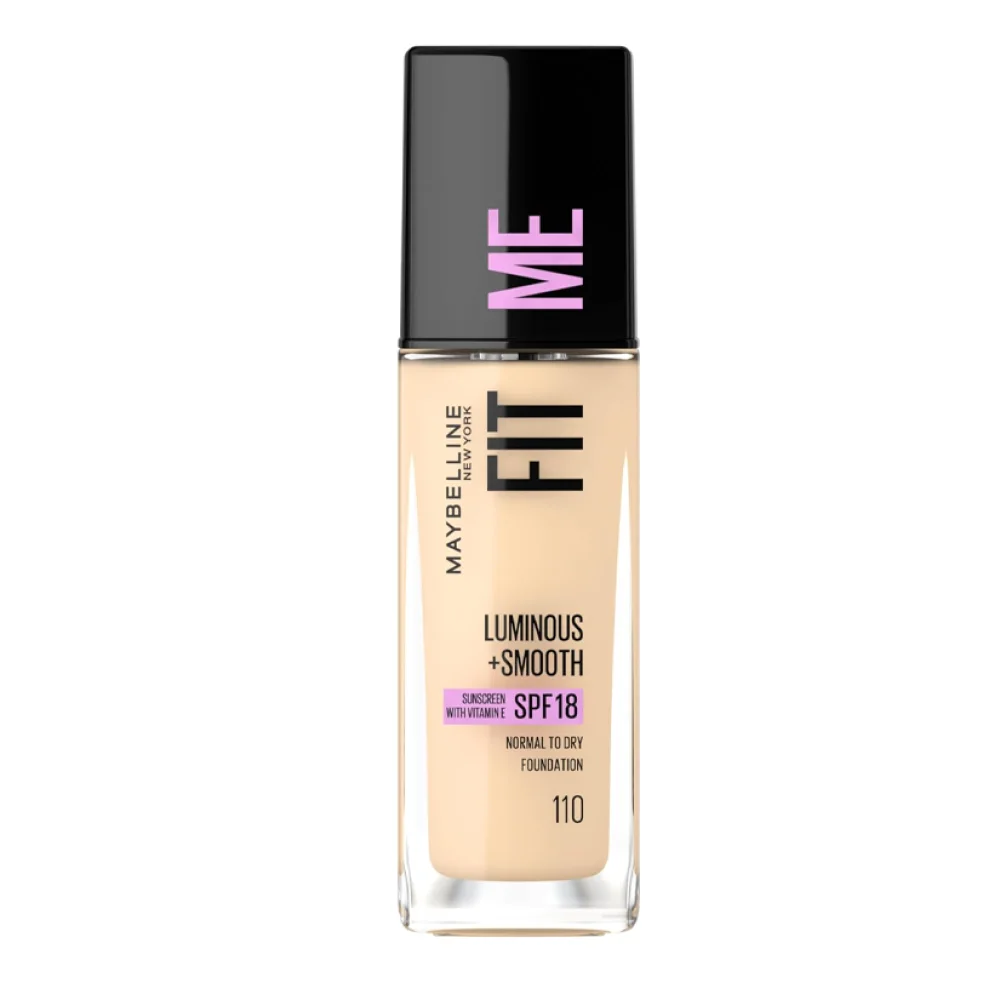 Maybelline New York Fit Me Matte + Poreless Foundationكريم أساس فيت مي مات + بورليس من ميبيلين نيويورك