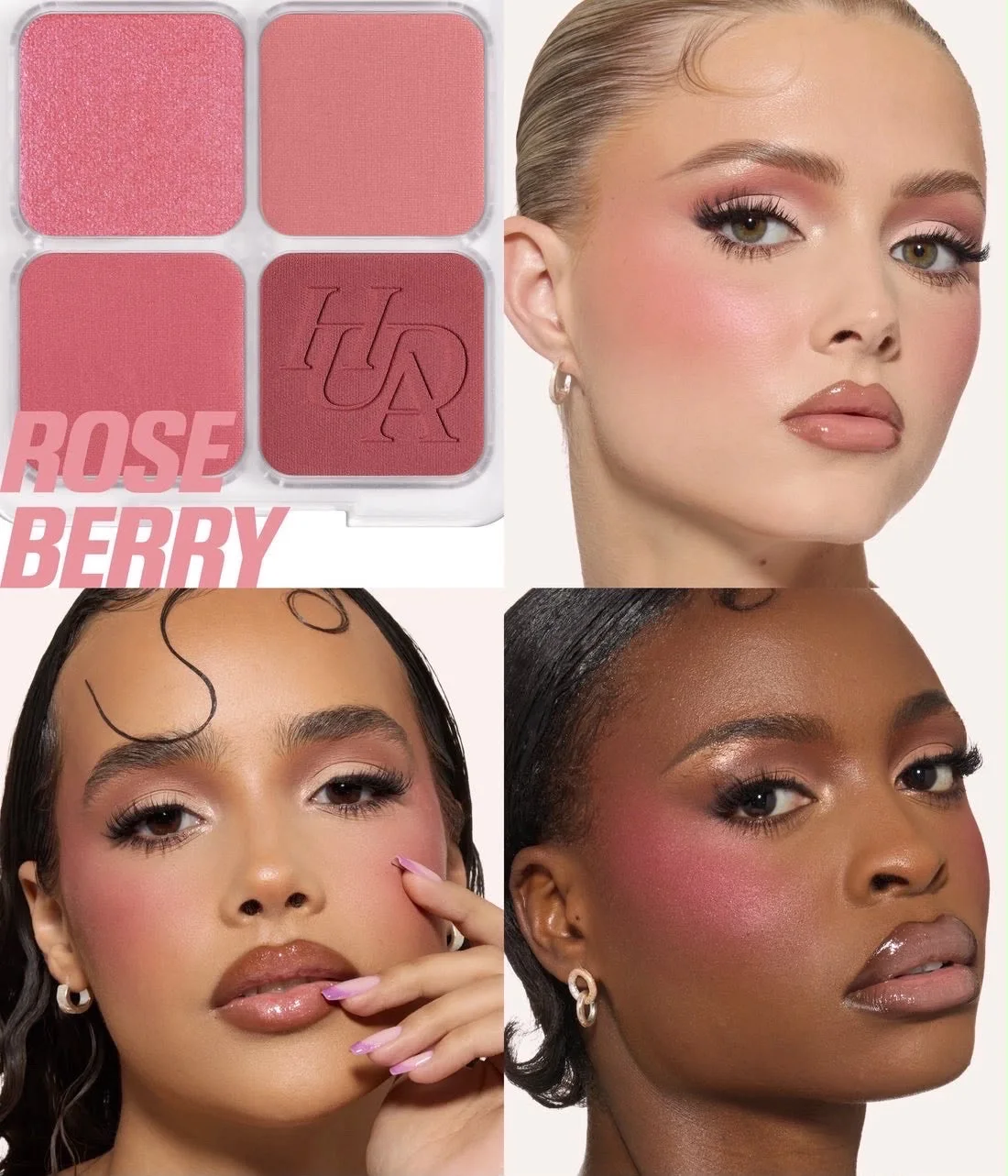 هدى بيوتي - بلت بلاش وهالايت فلتر (Blush Filter) HUDA BEAUTY - Blush Filter Blurring Blushlighters Paletteلتنعيم الخدود