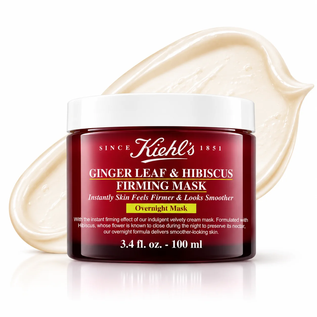 Kiehl’s Ginger Leaf & Hibiscus Firming Mask – 100 ml قناع كيلز لتماسك البشرة بالزنجبيل وأوراق الكركديه – 100 مل
