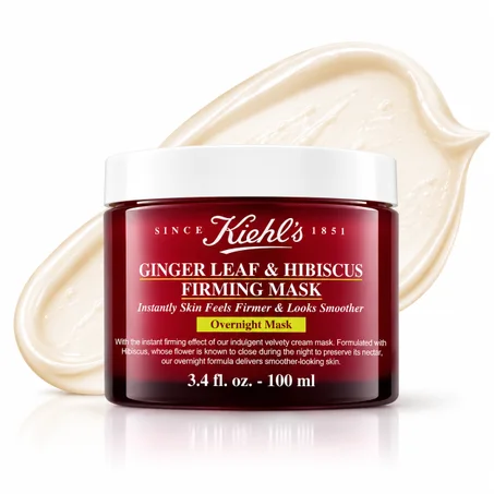 Kiehl’s Ginger Leaf & Hibiscus Firming Mask – 100 ml قناع كيلز لتماسك البشرة بالزنجبيل وأوراق الكركديه – 100 مل