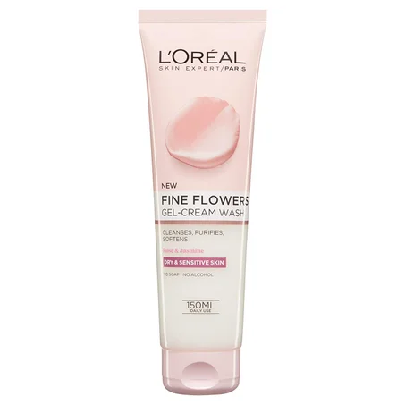 Loreal Paris Fine Flowers  Gel Clean wash (150ml) غسول منظف جل كريمي من لوريال الزهور الجميلة 150 مل