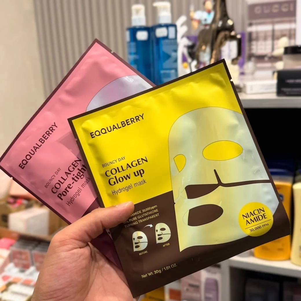 Equal Berry Glow Up Hydrogel Skin Brightening Mask with Collagenماسك هيدروجيل جلو أب لتفتيح البشرة بالكولاجين من إيكوال بيري
