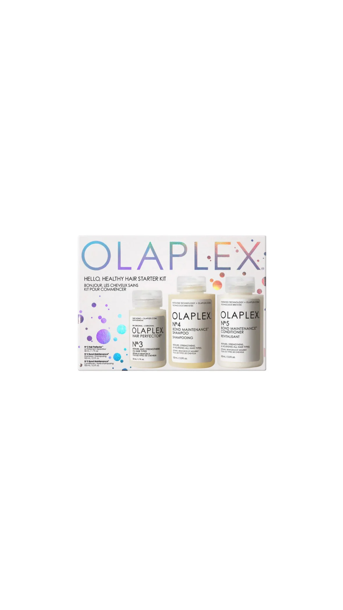 أولابلكس مجموعة 3+4+5 للعناية بالشعر 100 ملOlaplex No.3 + No.4 + No.5 Hair Care Set 100ml