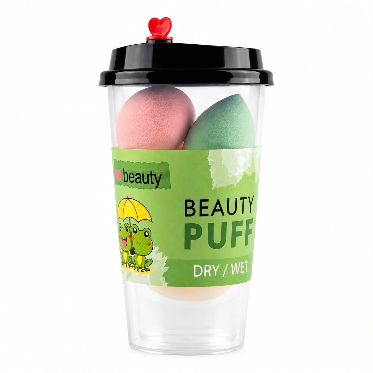 Sweet Beauty Beauty Puff (4 Pcs, 1 Box): Versatile Puffs for Dry and Wet Makeup Applicationإسفنجة التجميل 
