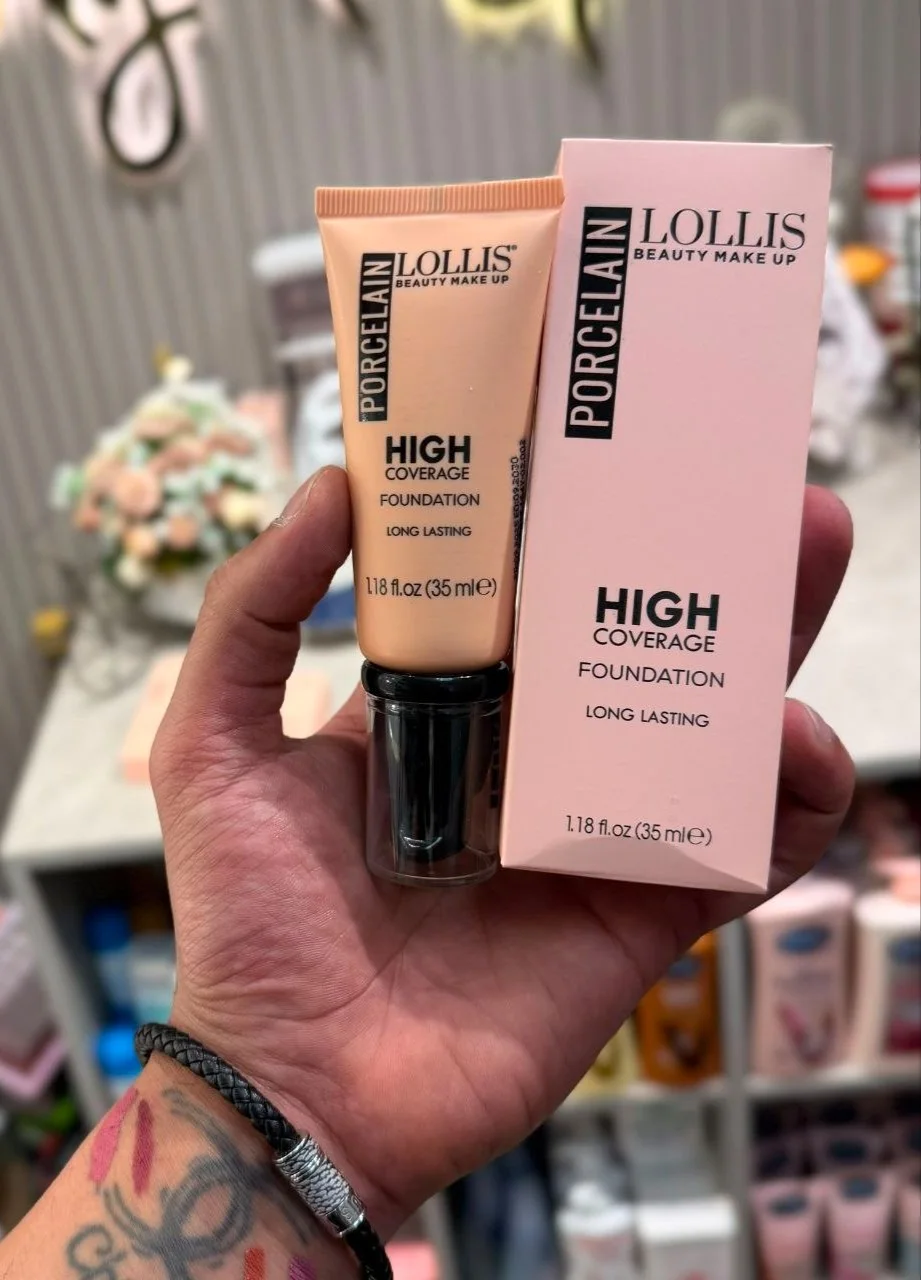 LOLLIS Porcelain High Coverage Foundationفاونديشن لوليس بورسلين بتغطية عالية