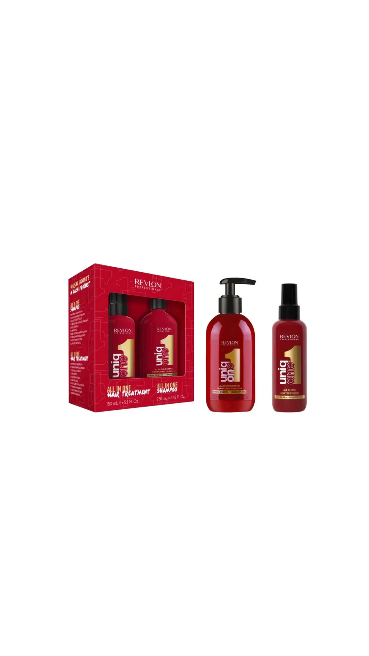 ريفلو بروفيشنال أونيك ون علاج الشعر + شامبوRevlon Professional UniqOne Hair Treatment + Shampoo Duo