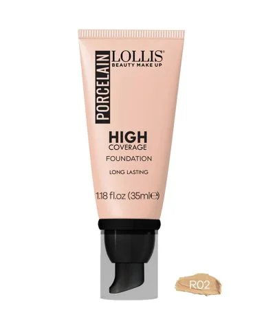 LOLLIS Porcelain High Coverage Foundationفاونديشن لوليس بورسلين بتغطية عالية