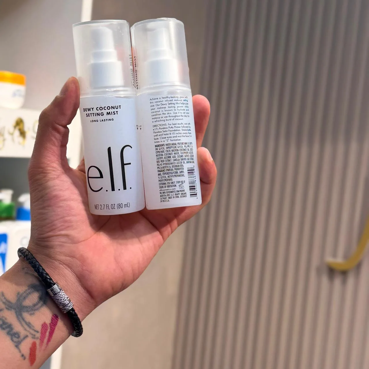 Dewy Coconut Setting Misبخاخ رذاذ تثبيت الماكياج ديوي كوكونت من إيلف 0