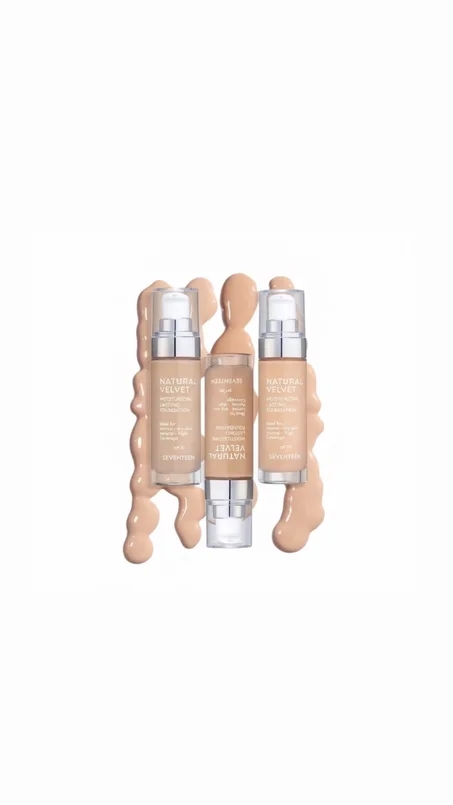 Seventeen Natural Velvet Moisturizing Lasting Foundation SPF 20   كريم أساس مرطب ومثبت 
