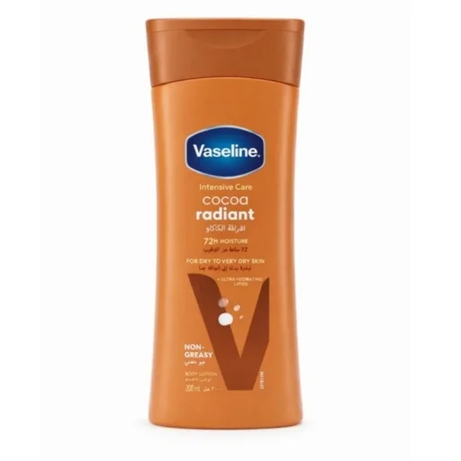 لوشن الجسم فازلين إنتنسيف كير إشراقة الكاكاو (متوفر بحجمي 200 مل Vaseline Intensive Care Cocoa Radiant Body Lotion 200ml