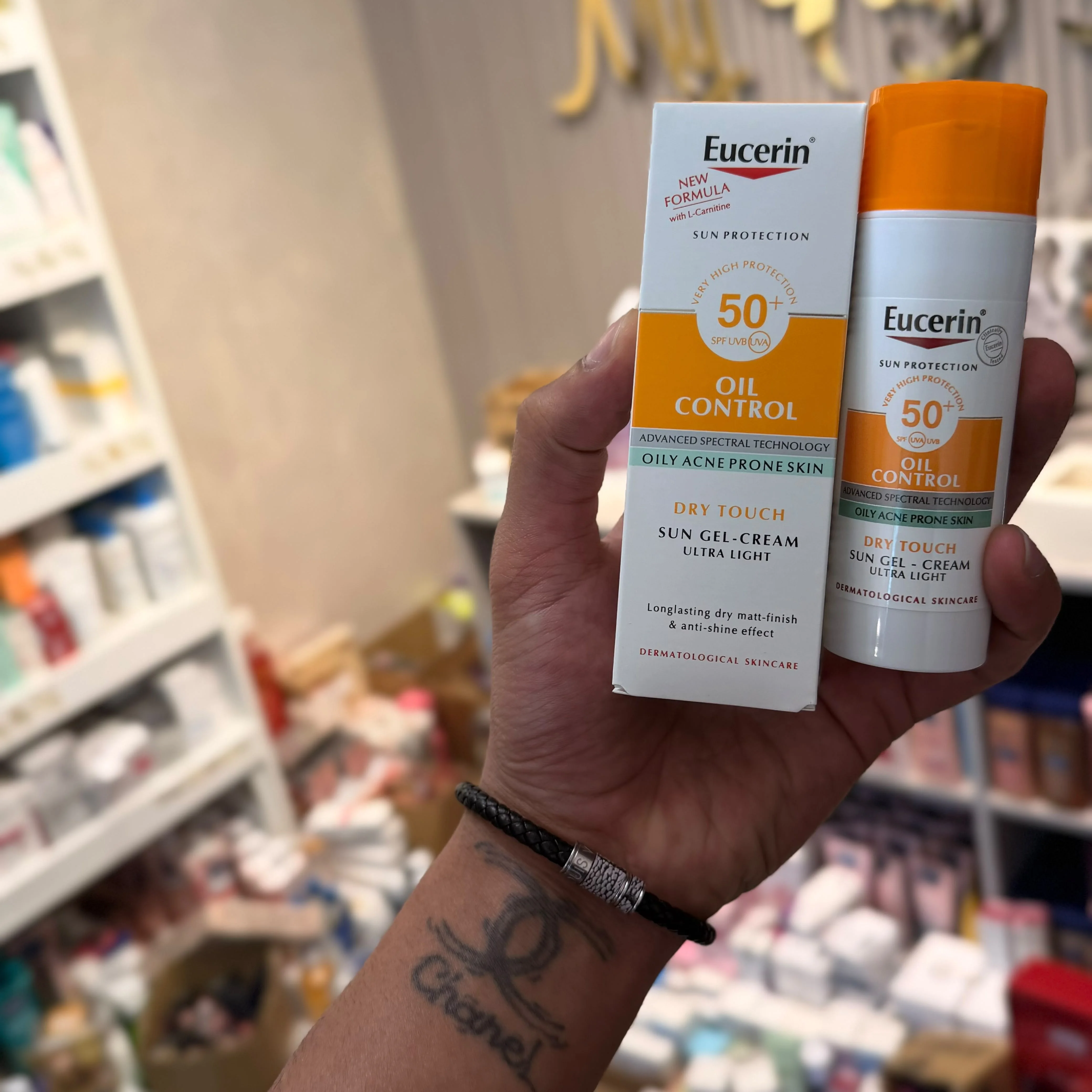يوسيرين كريم جل للحماية من الشمس بدرجة SPF50, 50 ملEucerin Sun Oil Control Dry Touch SPF 30