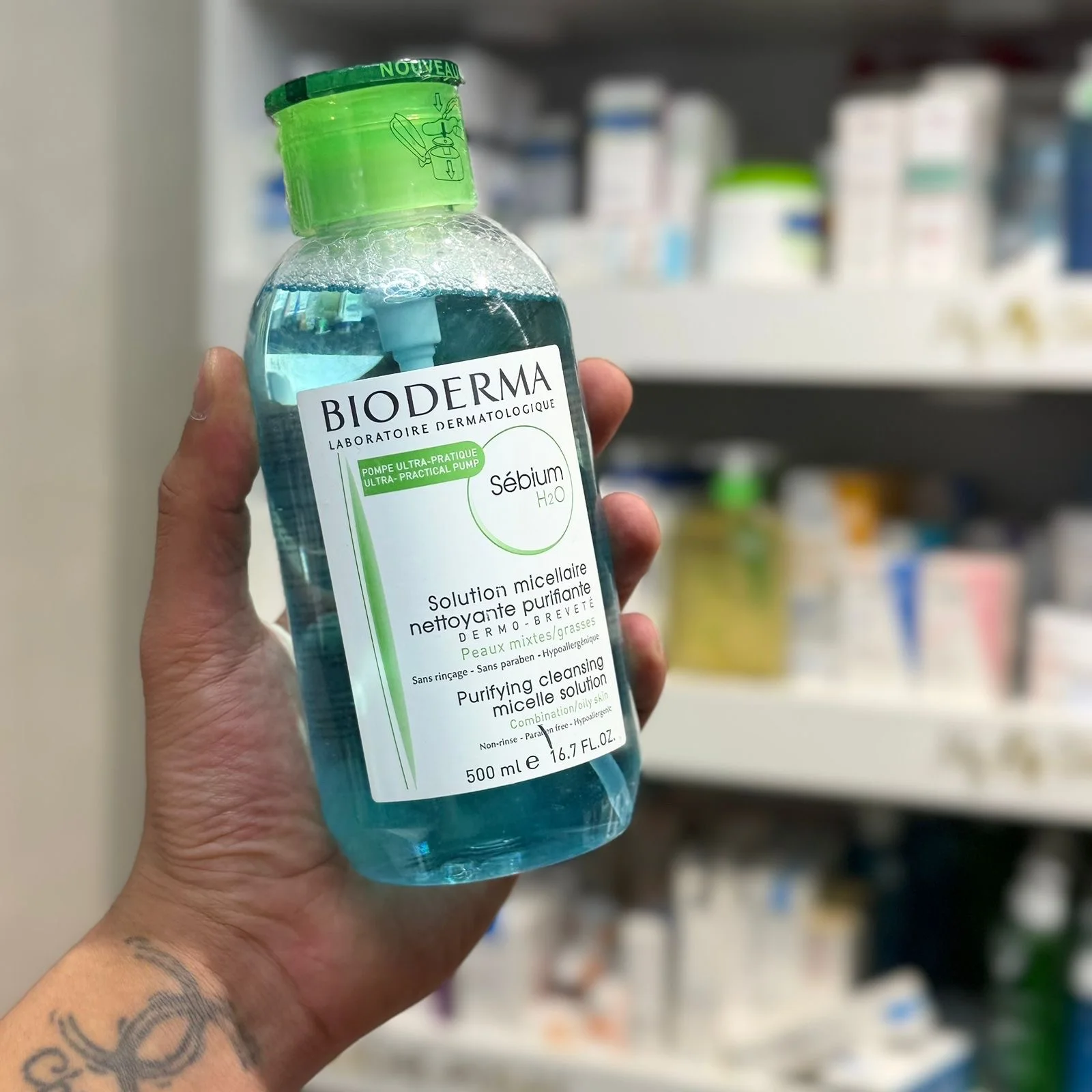 Cleanser and Makeup Remover  - 500ml | بيوديرما مزيل مكياج ميسيلار - 500 مل