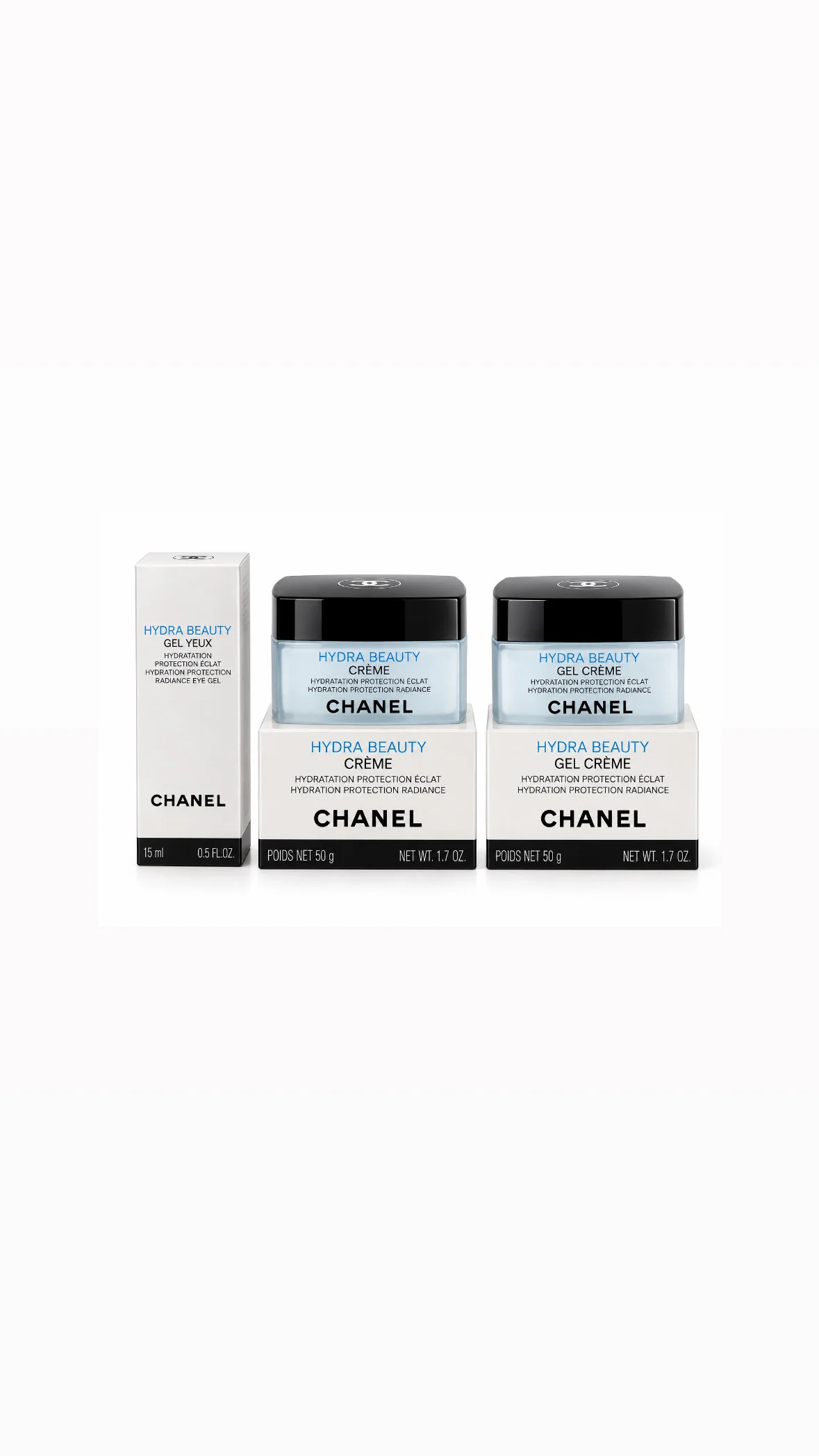 CHANEL Hydra Beauty – Hydration Protection Radiance Collectionالعربي: مجموعة شانيل هيدرا بيوتي – للترطيب والحماية والإشراقة