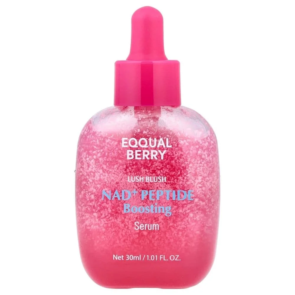 سيروم إكوال بيري الزهري لتعزيز NAD+ والببتيدات – 30 ملEQQUALBERRY Pink NAD+ & Peptide Boosting Serum – 30ml