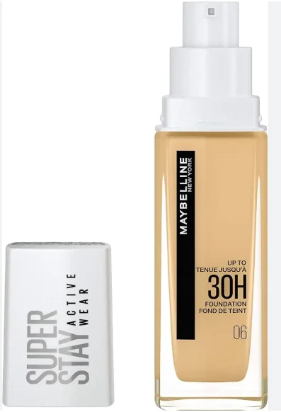 Maybelline New York Super Stay Active Wear 30H Foundationمايبيلين نيويورك سوبر ستاي أكتيف وير 30 ساعة – كريم أساس بتغطية كاملة