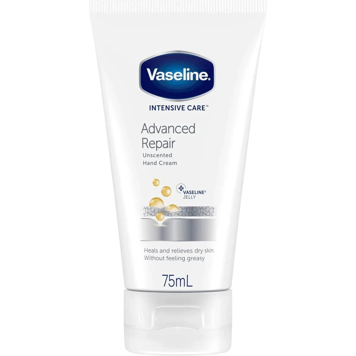 كريم اليدين والأظافر فازلين إنتنسيف كير بالكيراتين (حجم 75 مل)  Vaseline Intensive Care Healthy Hands & Stronger Nails Hand Cream with Keratin (75ml)