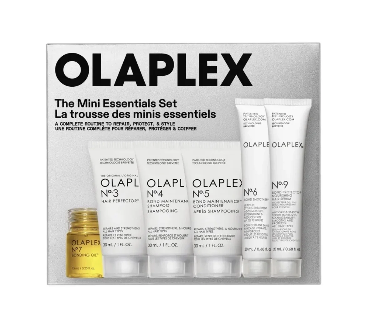 مجموعة أولابلكس ميني للعناية الأساسية بالشعرOlaplex The Mini Hair Essentials Set