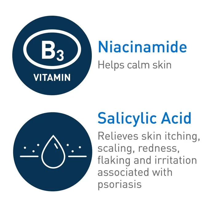 CeraVe Psoriasis Cleanser سيرافي لعلاج الصدفية، علاج للبشرة المصابة بالصدفية، يحتوي على حمض الساليسيليك لتخفيف حكة البشرة الجافة