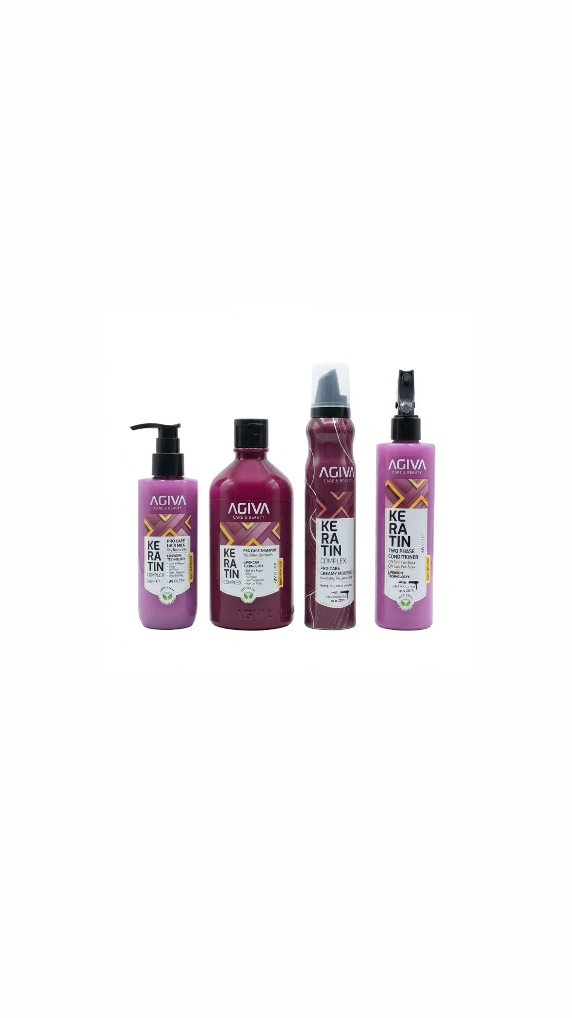 مجموعة أجيڤا كيراتين المتكاملة للعناية بالشعرAgiva Keratin Complex Hair Care Set
