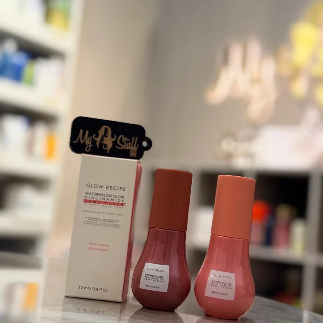 Glow Recipe Watermelon Glow Niacinamide Dewy Flush Brightening Serum Blush سيروم تفتيح البشرة بنكهة البطيخ من جلو ريسبي، غني بالنياسيناميد.ـ
