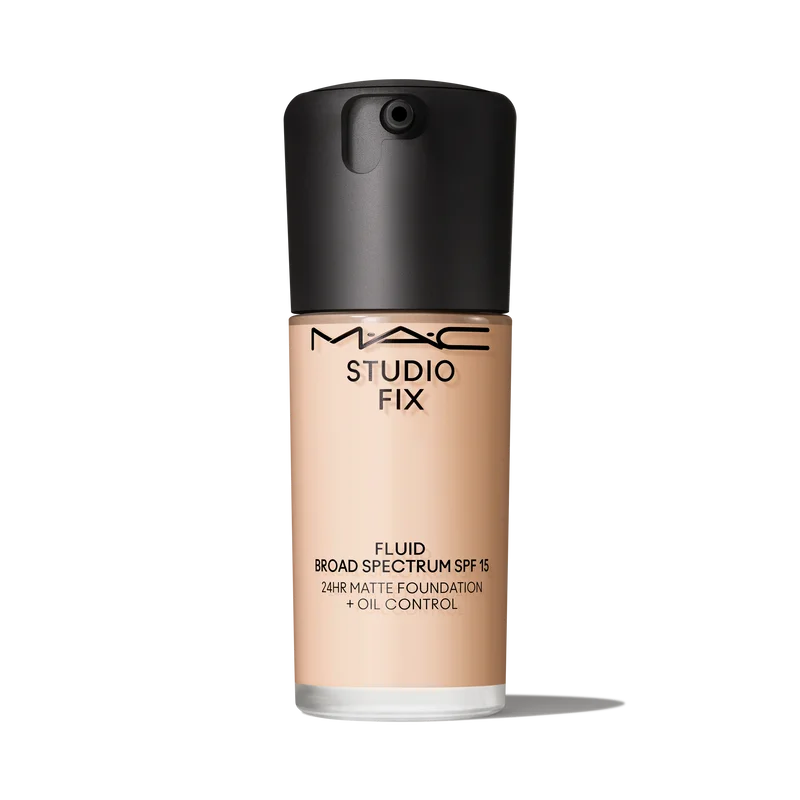 MAC Studio Fix Fluid SPF 15 24HR Matte Foundation + Oil Controlبالعربي: فاونديشن ماك ستوديو فيكس فلويد SPF 15 بلمسة مات لمدة 24 ساعة + تحكم بالزيوت