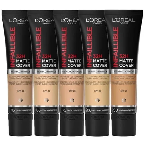 Loreal Paris Infallible matte Cover Foundation فاونديشن لوريال باريس انفيالابيل مات كوفر