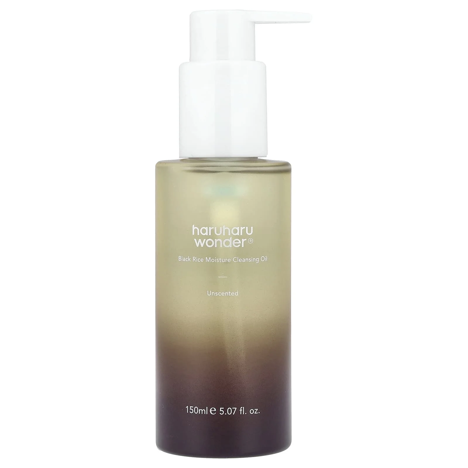 haruharu wonder Black Rice Moisture Deep Cleansing Oil زيت تنظيف مرطب من الأرز الأسود ، بدون رائحة ، 5.07 أونصة سائلة (150 مل)