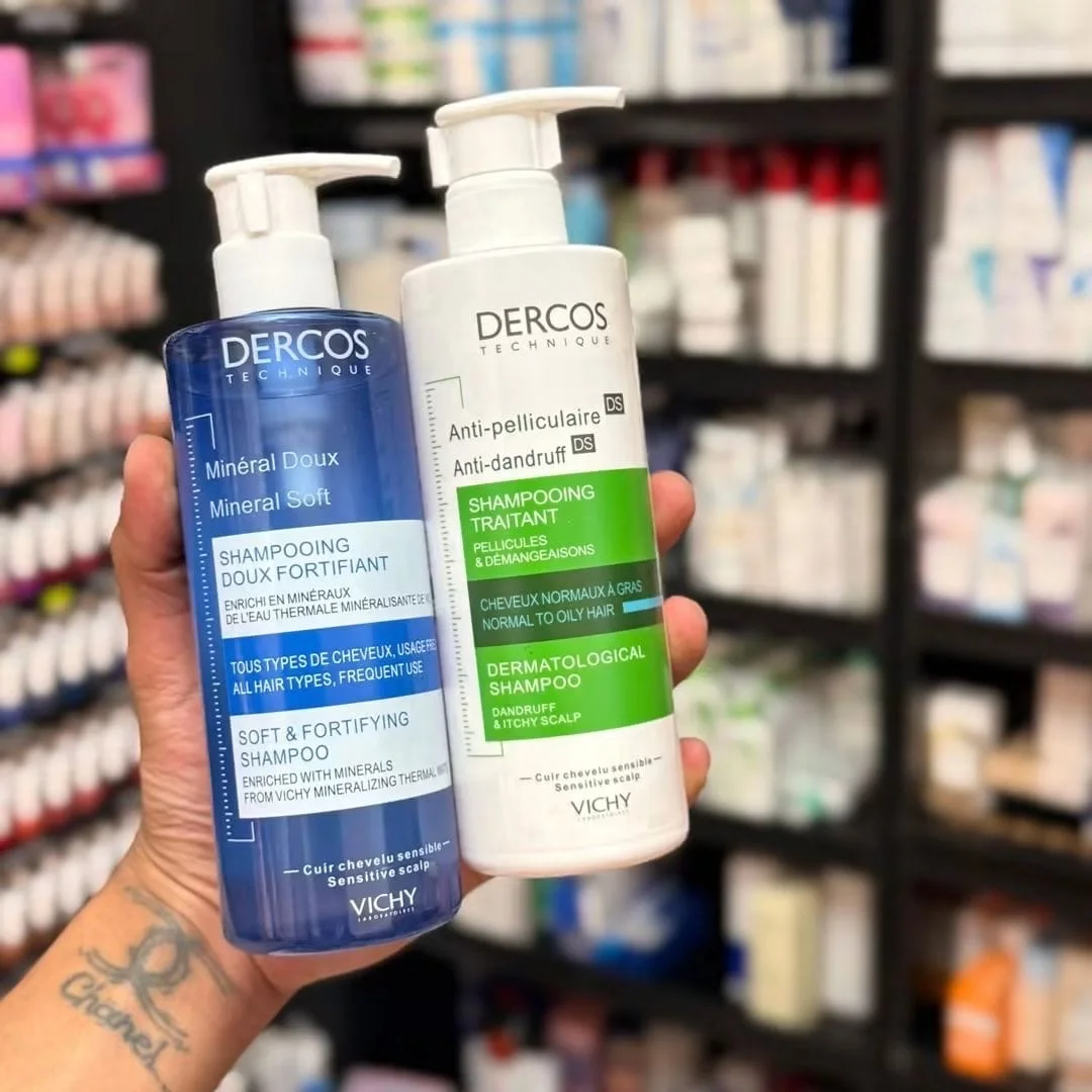 فيشي ديركوس شامبو مضاد للقشرة DS – للشعر العادي إلى الدهني 390 ملVichy Dercos Anti-Dandruff DS Shampoo – Normal to Oily Hair 390ml
