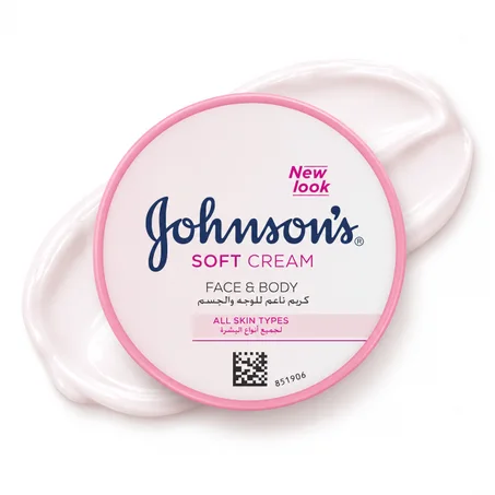 Johnson’s Soft Cream Face & Body 100ml كريم جونسون الناعم للوجه والجسم١٠٠مل