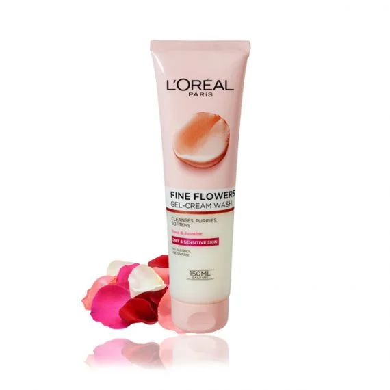 Loreal Paris Fine Flowers  Gel Clean wash (150ml) غسول منظف جل كريمي من لوريال الزهور الجميلة 150 مل