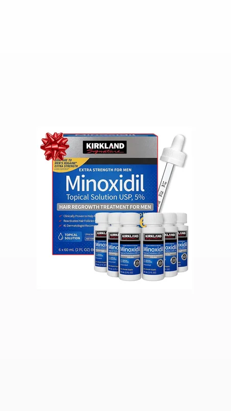 كيركلاند سيغنتشر مينوكسيديل 5% محلول موضعي للرجالKirkland Signature Minoxidil 5% Topical Solution for Men