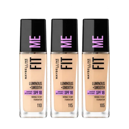 Maybelline New York Fit Me Matte + Poreless Foundationكريم أساس فيت مي مات + بورليس من ميبيلين نيويورك