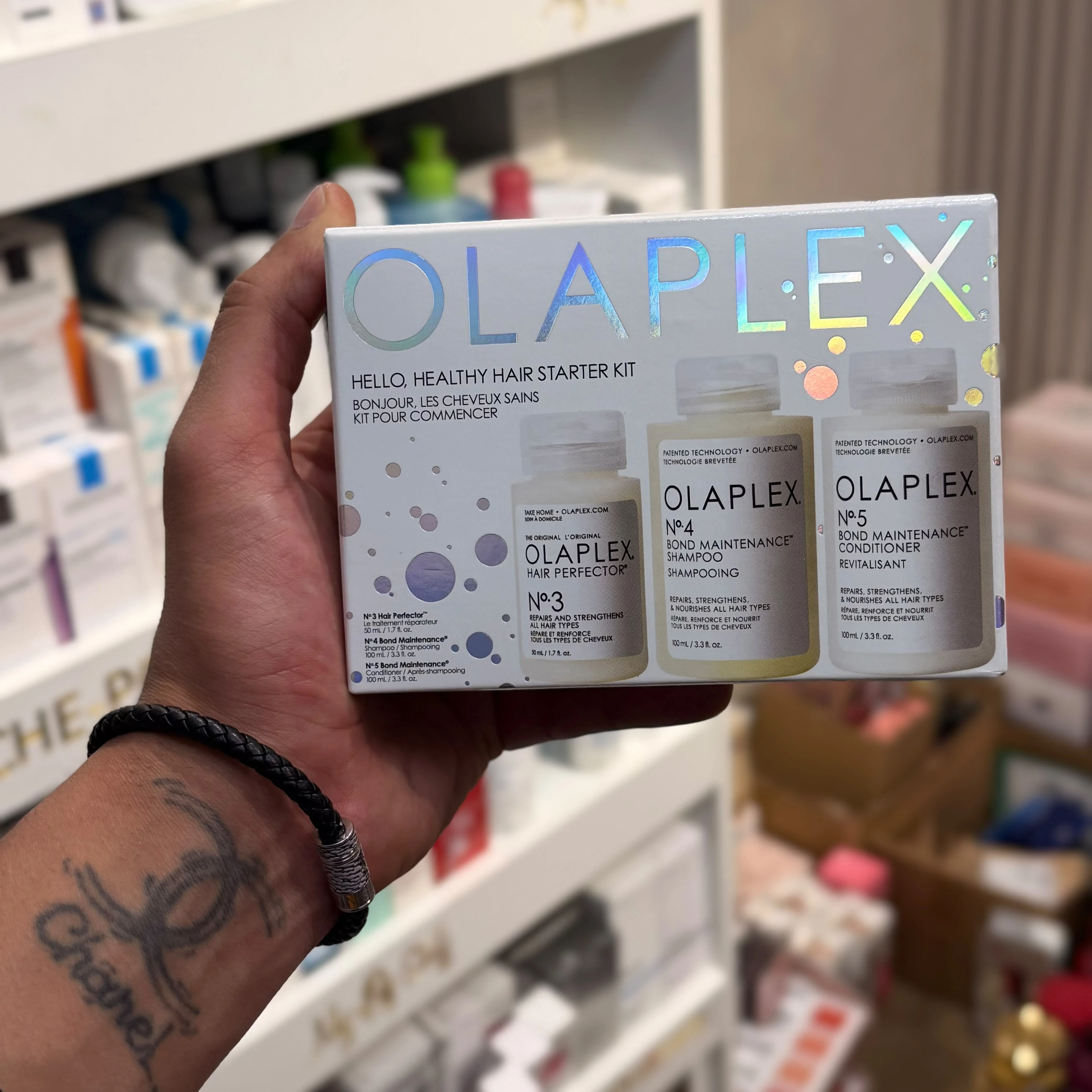 أولابلكس مجموعة 3+4+5 للعناية بالشعر 100 ملOlaplex No.3 + No.4 + No.5 Hair Care Set 100ml