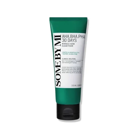 غسول المعجزة سم باي مي - 100مل | Some By Mi AHA-BHA-PHA 30 Days Miracle Acne Clear Foam