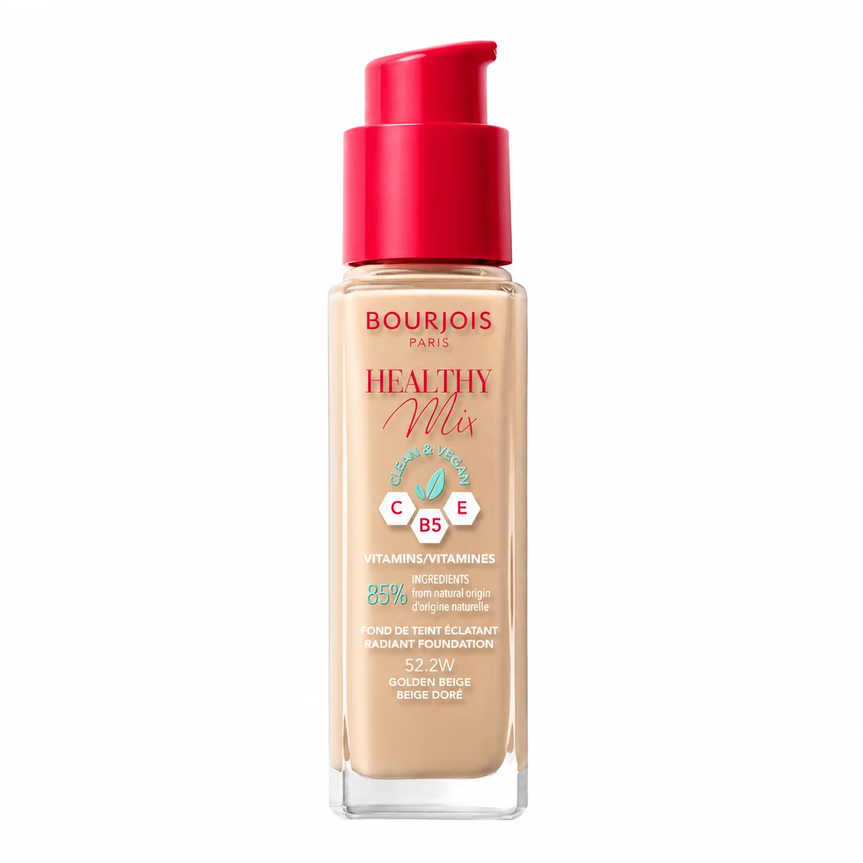 كريم أساس بورجوا هيلثي ميكس (Bourjois Healthy Mix Radiant Foundation).