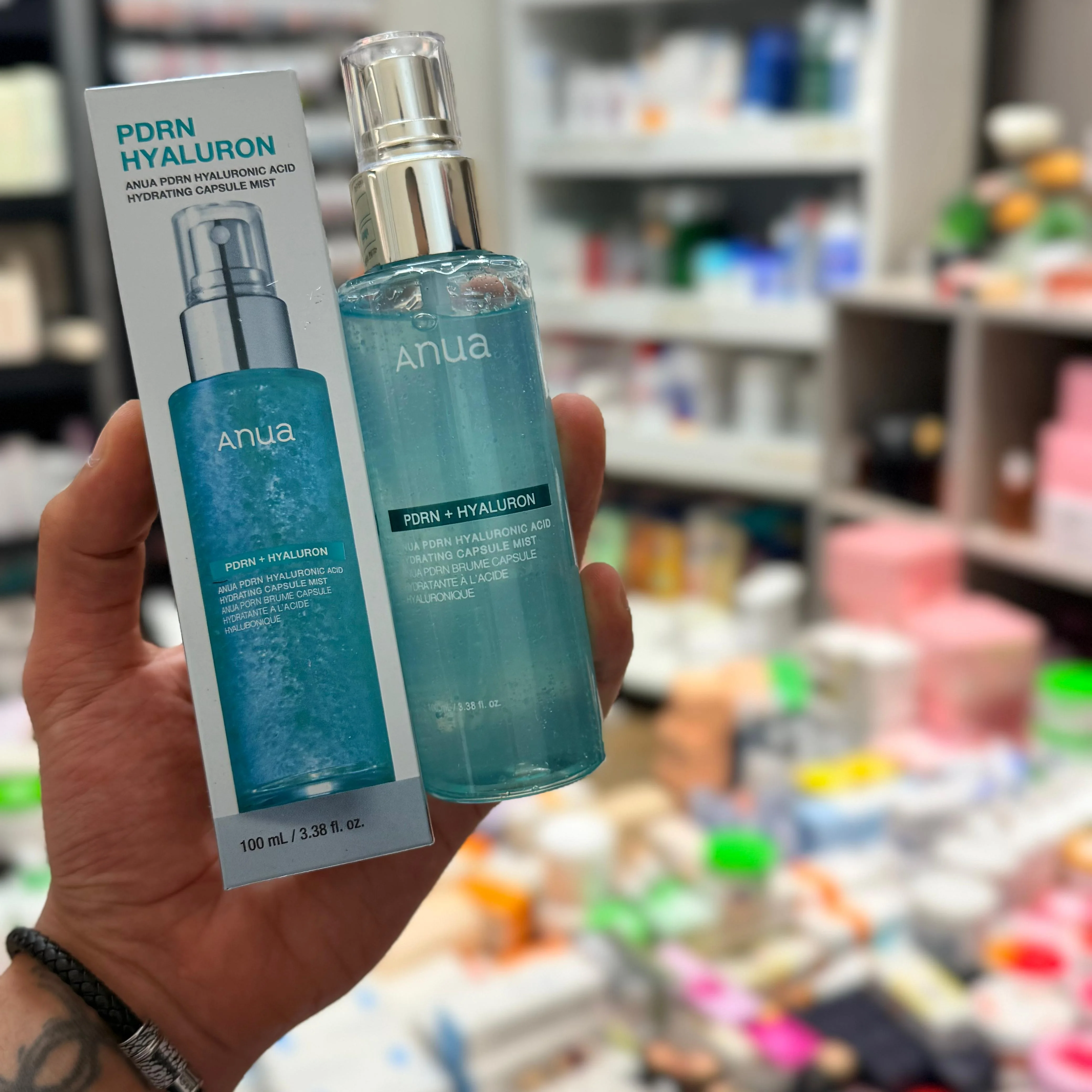 أنوا بخاخ كبسولات بي دي ار ان مرطبة بحمض الهيالورونيك - 100 ملANUA PDRN HYALURONIC ACID HYDRATING CAPSULE REFRESHING MIST