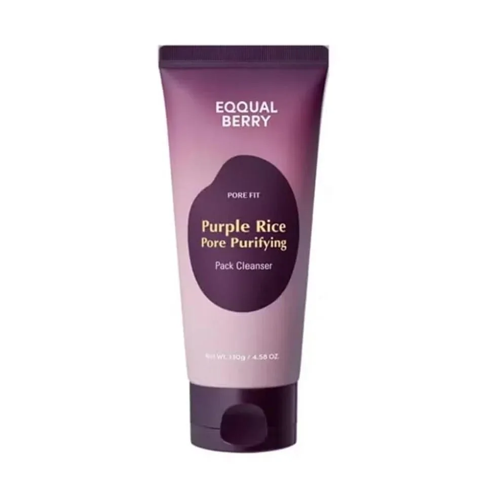 Eqqualberry Purple Rice Pore Purifying Pack Cleanser 130 g غسول إيكوالبيري بخلاصة الأرز الأرجواني لتنقية المسام 130 غرام