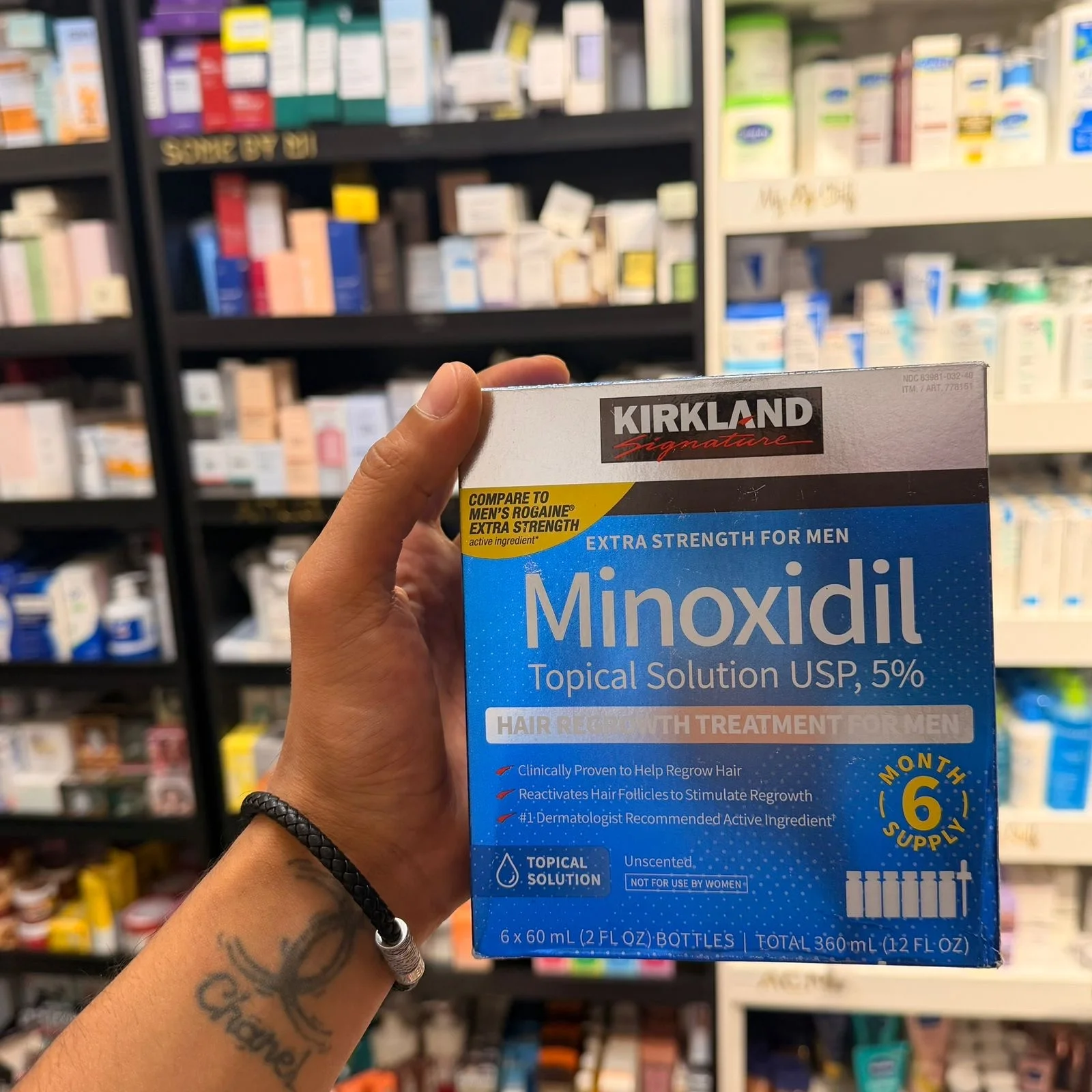 كيركلاند سيغنتشر مينوكسيديل 5% محلول موضعي للرجالKirkland Signature Minoxidil 5% Topical Solution for Men