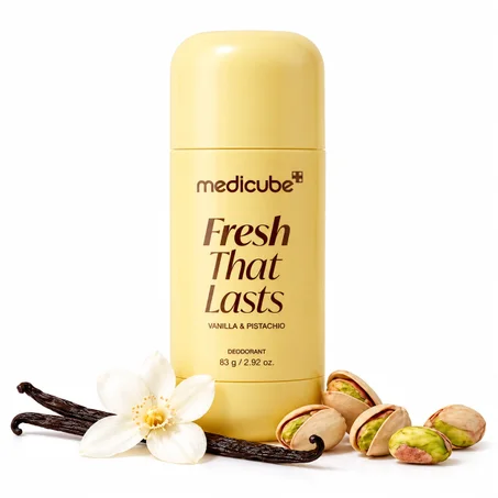 Kojic acid deodorant for skin brightening with vanilla and pistachio – an aluminum-free deodorant with a pleasant fragrance, suitable for women and men, providing all-day freshness and confid