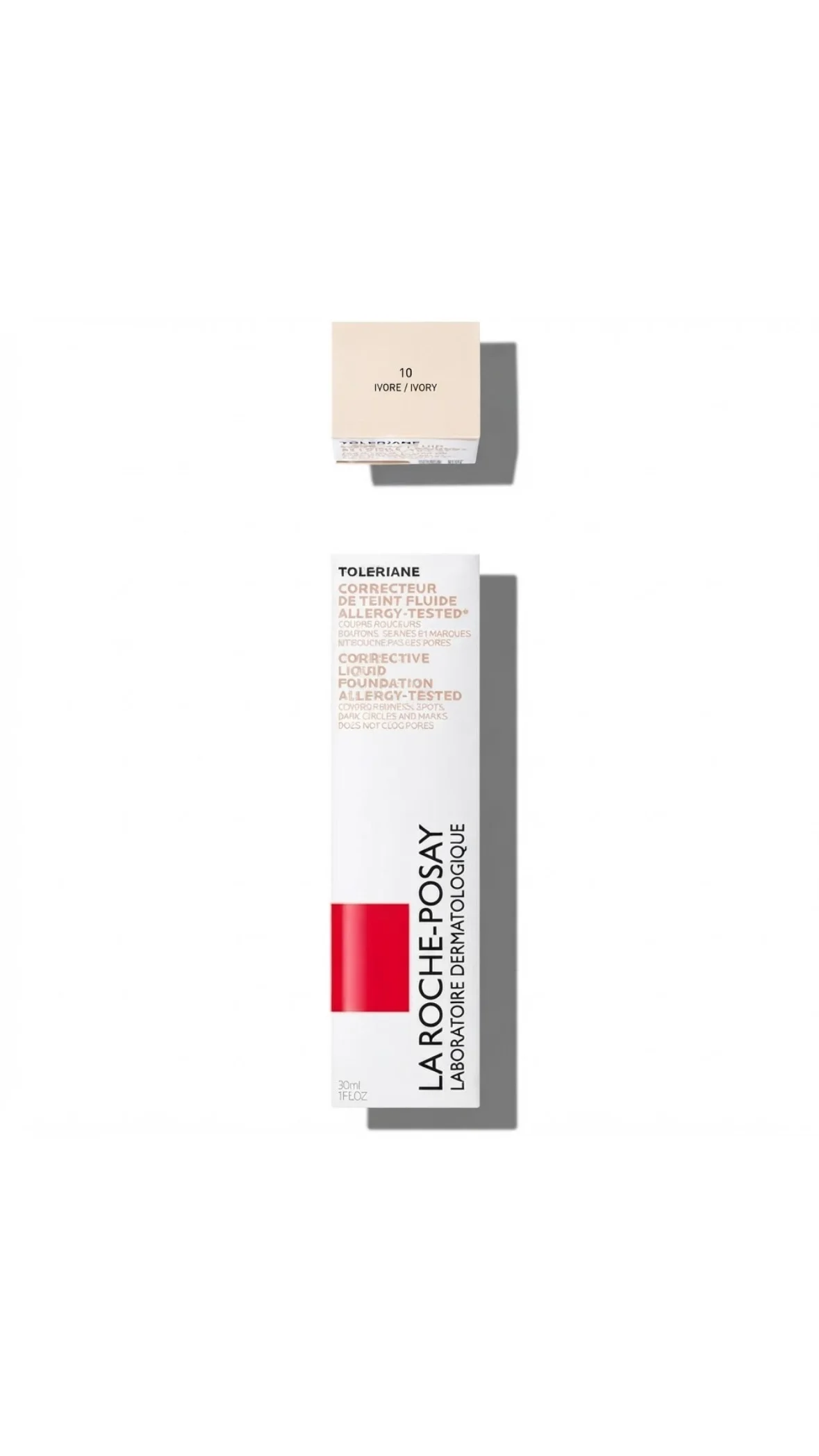 La Roche-Posay Toleriane Corrective Liquid Foundation (Allergy-Tested)كريم أساس سائل مصحح لتخفيض وعيوب البشرة من لاروش بوزيه