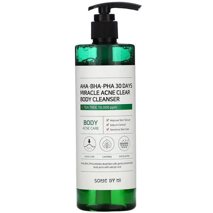 SOME BY MI AHA BHA PHA 30 Day Miracle Acne Clear Body Cleanserغسول الجسم المعجزة AHA BHA PHA لعلاج حب الشباب (خلال 30 يوماً)