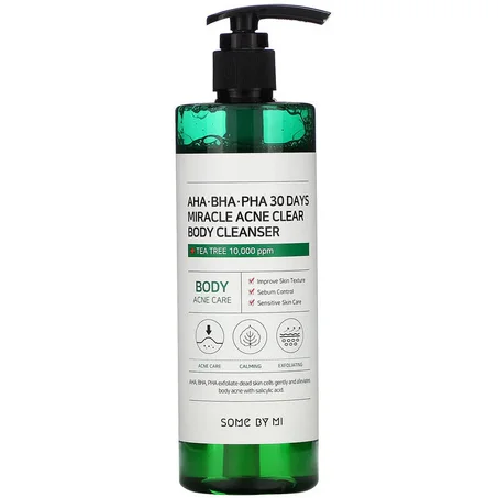 SOME BY MI AHA BHA PHA 30 Day Miracle Acne Clear Body Cleanserغسول الجسم المعجزة AHA BHA PHA لعلاج حب الشباب (خلال 30 يوماً)