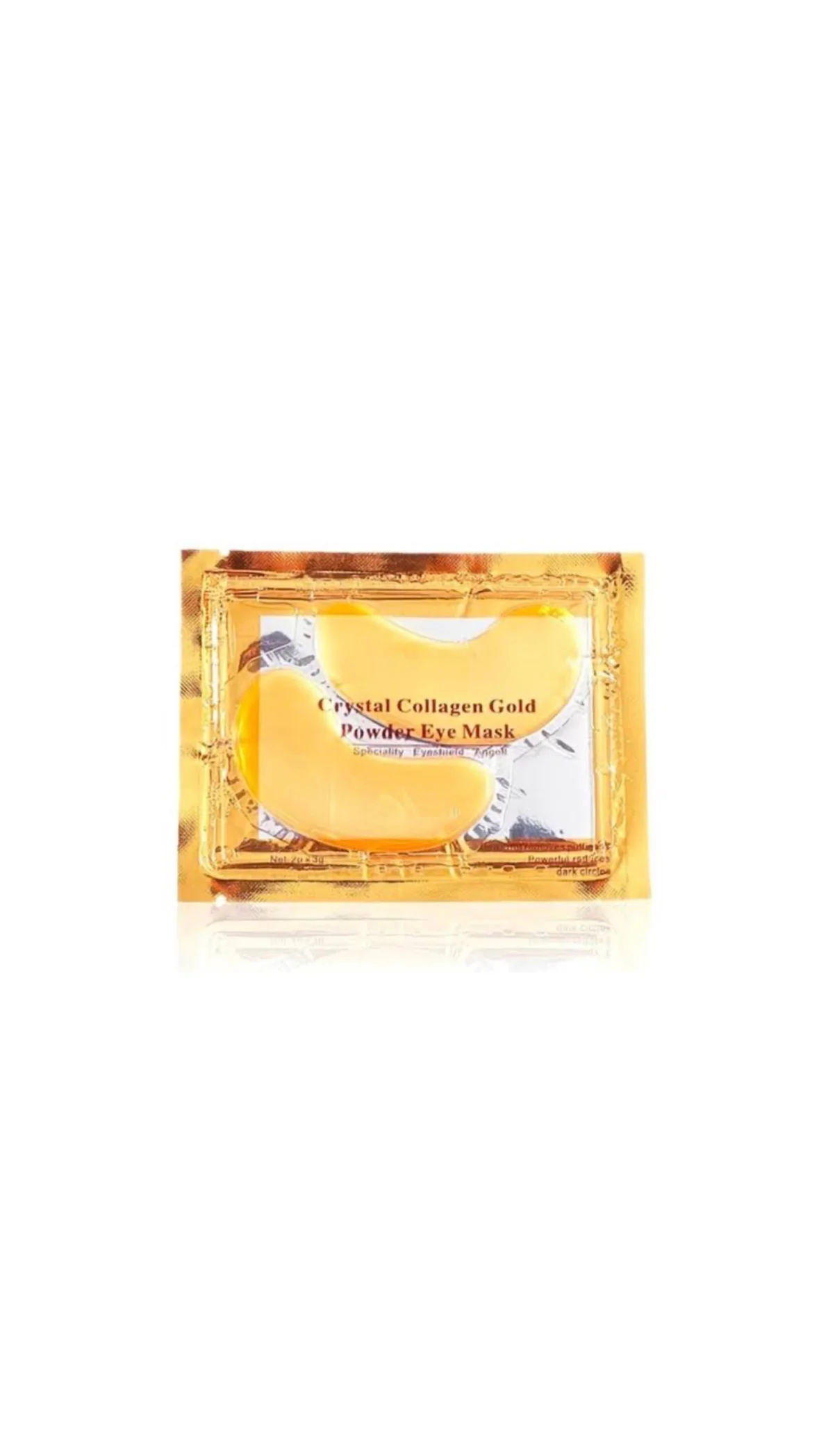 Crystal Collagen Gold Powder Eye Mask – 1 Pairكريستال كولاجين Gold Powder Eye Mask – قناع العين الذهبي بالكولاجين