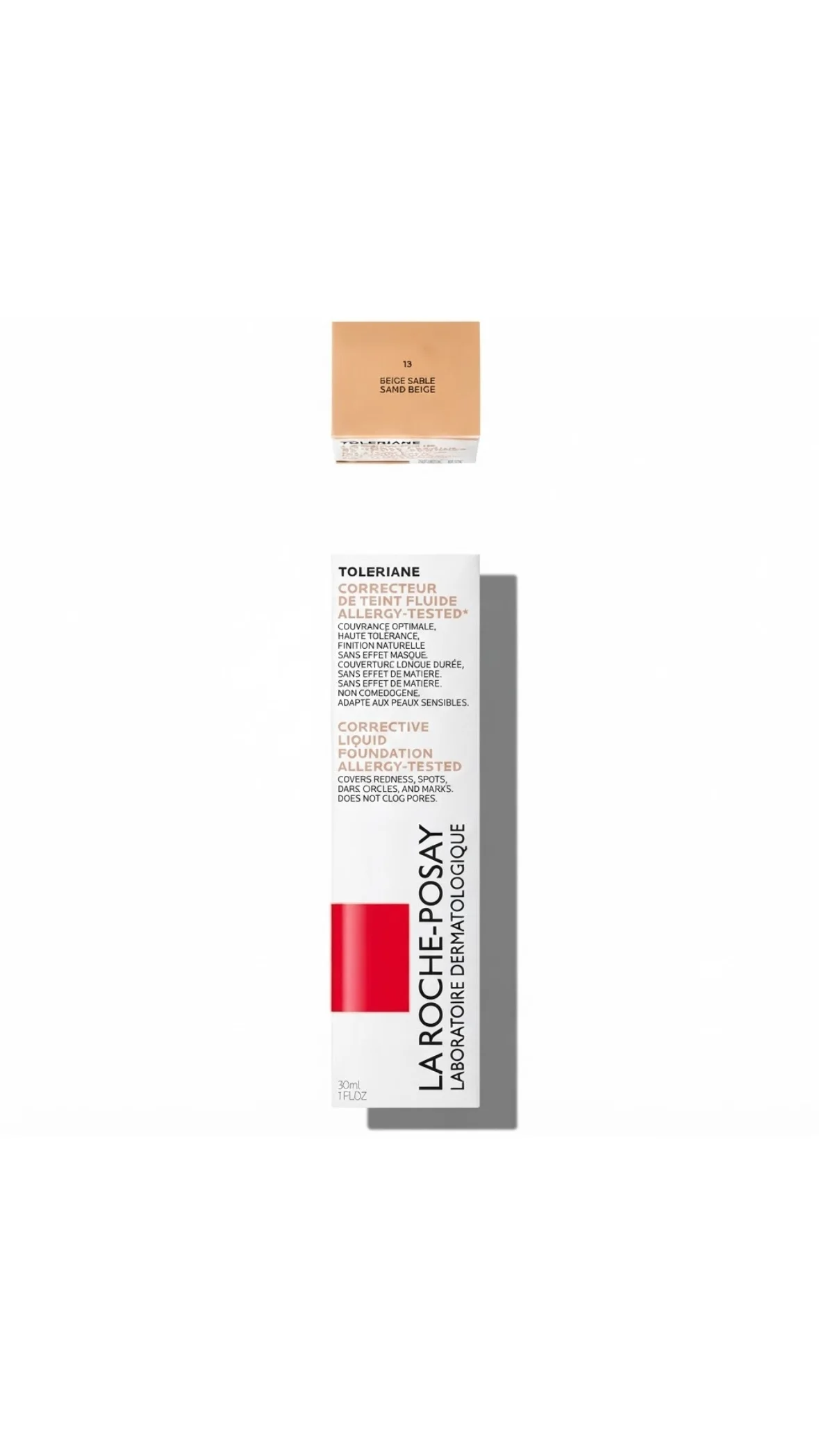 La Roche-Posay Toleriane Corrective Liquid Foundation (Allergy-Tested)كريم أساس سائل مصحح لتخفيض وعيوب البشرة من لاروش بوزيه