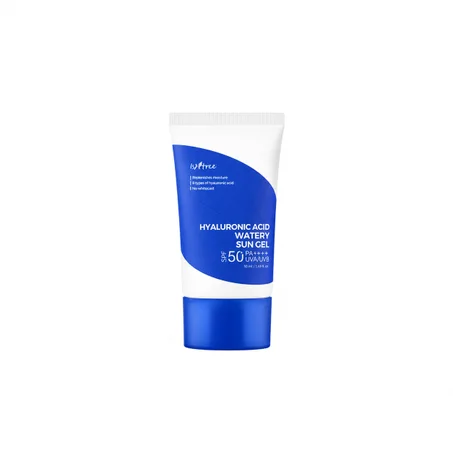 (1)ISNtree Hyaluronic Acid Watery Sun Gel SPF 50+ PA++++ (50 ml)ازنتري واقي شمس جل مائي بالهايلورونيك أسيد لكل أنواع البشرة 50 مل