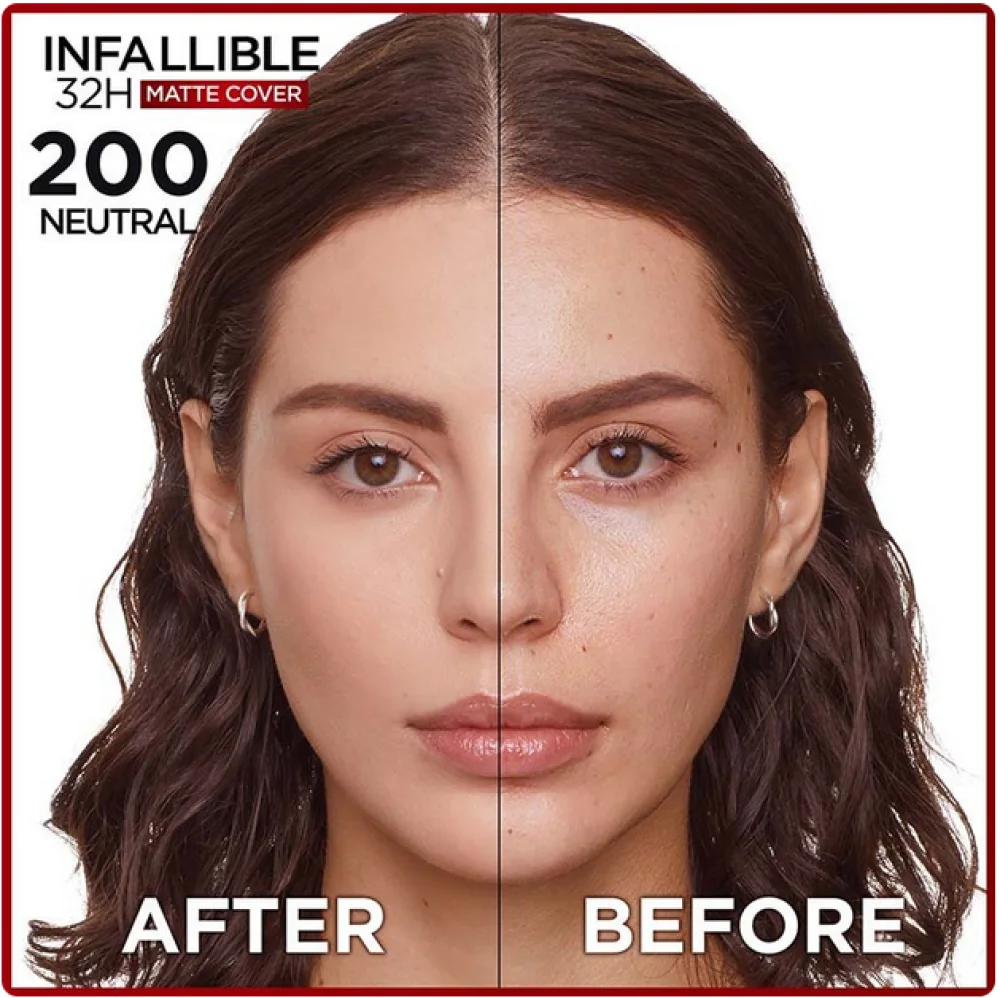 Loreal Paris Infallible matte Cover Foundation فاونديشن لوريال باريس انفيالابيل مات كوفر