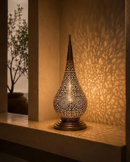 Handmade Moroccan Copper Table Lamp