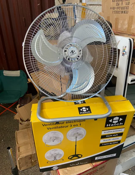 مروحة كهربائية 3 في 1 من هاتش مع ارتفاع قابل للتعديل