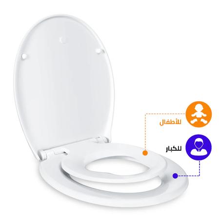 غطاء مرحاض مزدوج
